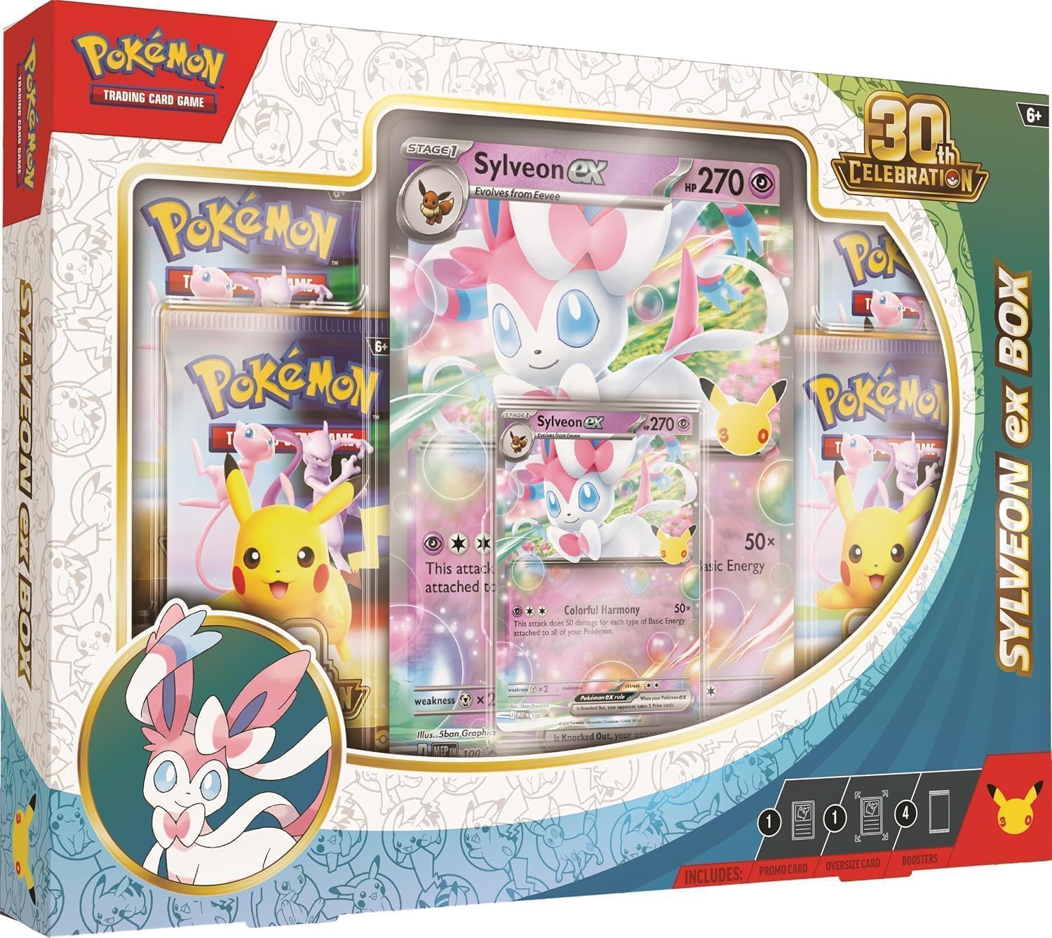 קלפי פוקימון Pokemon Tcg 30th Celebration Sylveon Ex Box