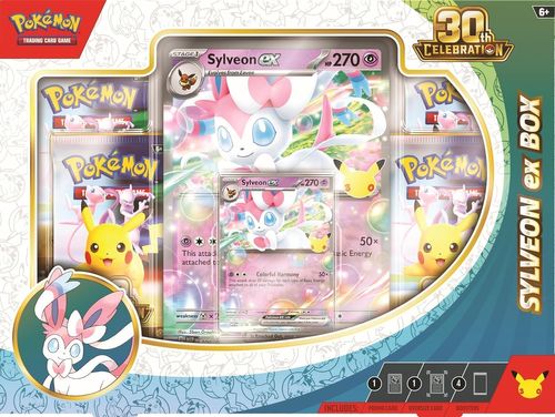 קלפי פוקימון Pokemon Tcg 30th Celebration Sylveon Ex Box
