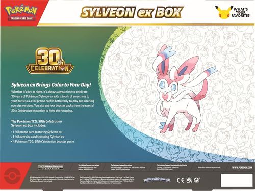 קלפי פוקימון Pokemon Tcg 30th Celebration Sylveon Ex Box