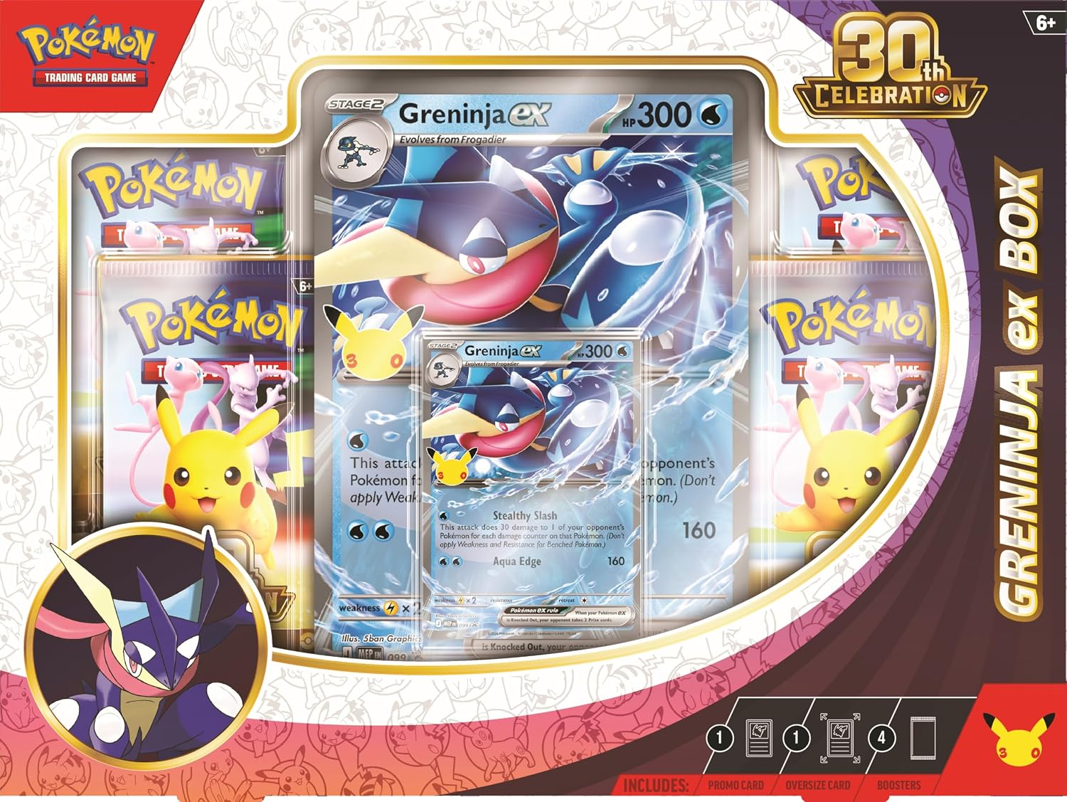 קלפי פוקימון Pokemon Tcg 30th Celebration Greninja Ex Box