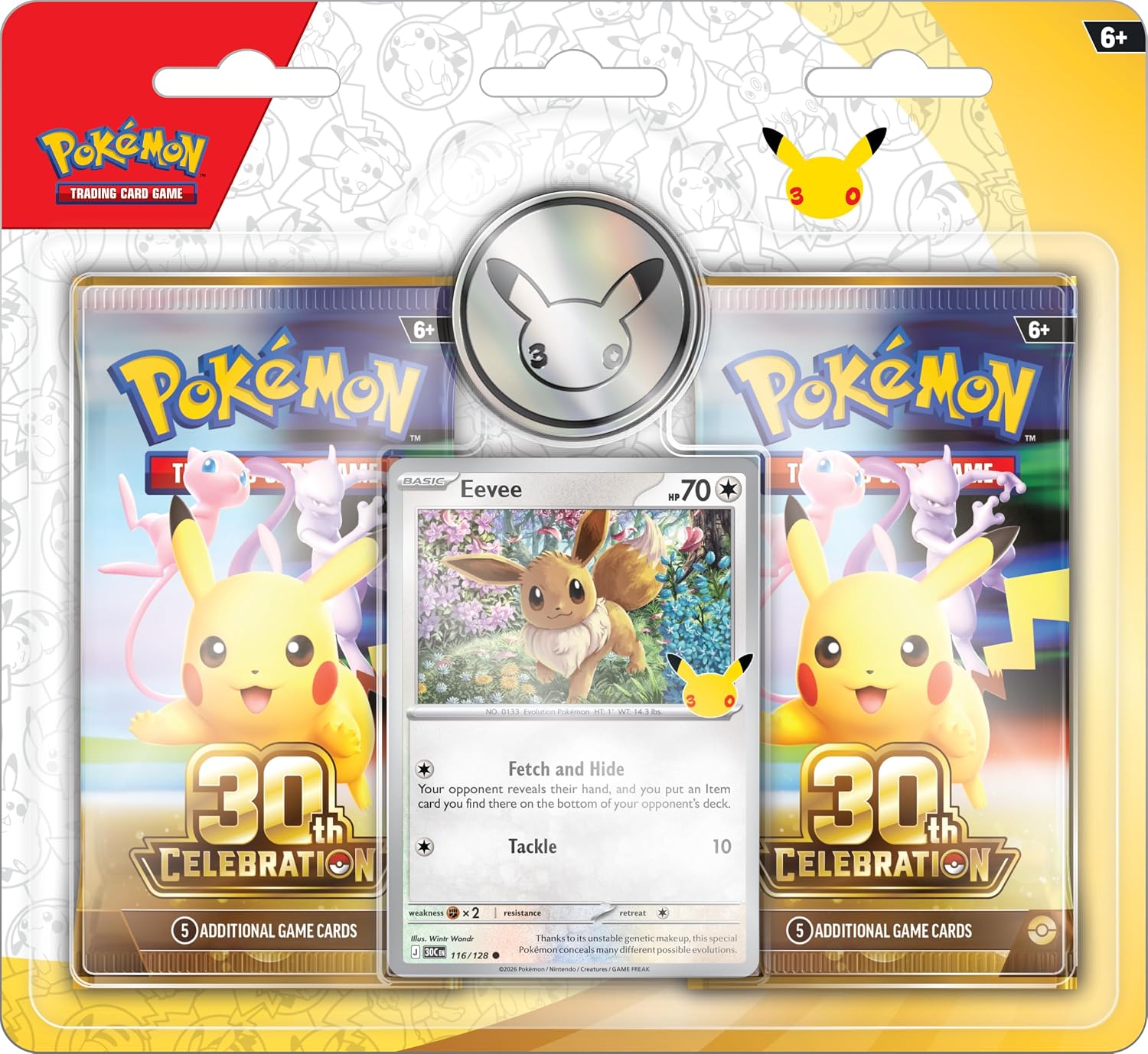 קלפי פוקימון Pokemon Tcg 30th Celebration 2 Pack Blister