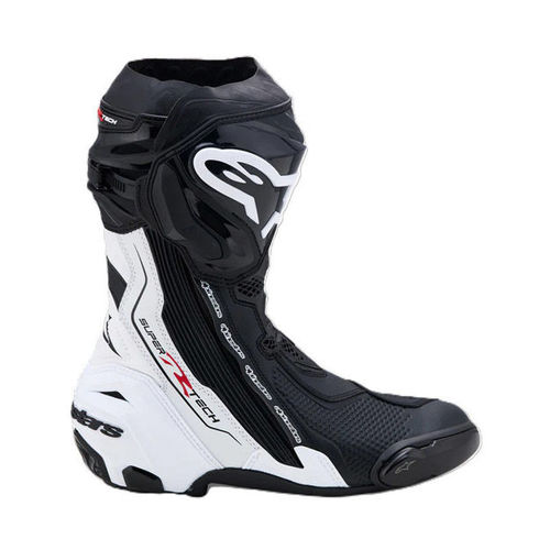 מגפי רכיבה אלפינסטארס שחור / לבן – ALPINESTARS SUPERTECH R