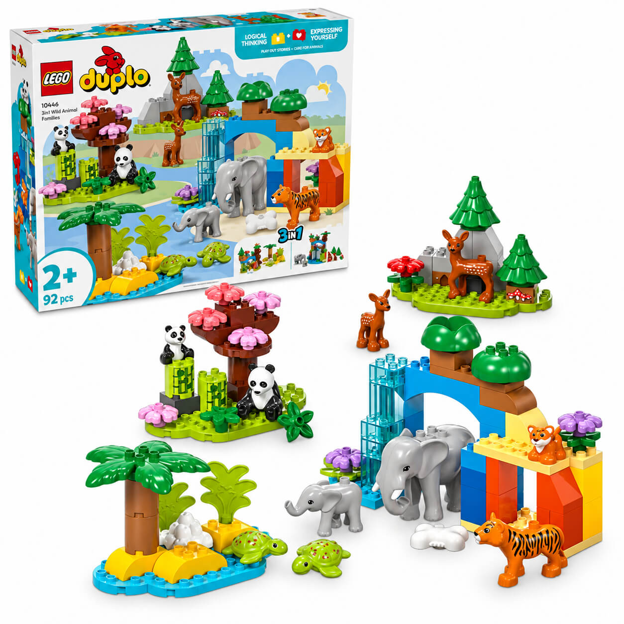 משחק הרכבה דופלו משפחות חיות בר 3 ב־1 10446 LEGO