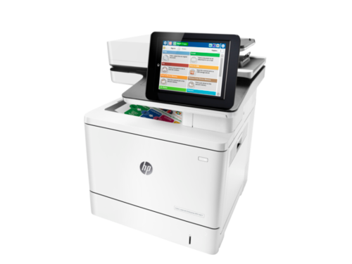 מדפסת לייזר משולבת צבעונית HP Color LaserJet Enterprise MFP M577dn – מבט בזווית משמאל