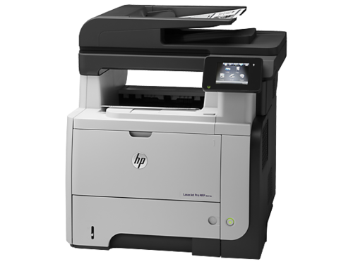 מדפסת לייזר משולבת שחור לבן HP LaserJet Pro MFP M521dn – מבט זוויתי משמאל