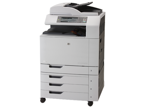 מדפסת לייזר צבעונית משולבת HP Color LaserJet CM6030 MFP – מבט זוויתי משמאל