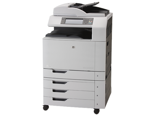 מדפסת לייזר צבעונית משולבת HP Color LaserJet CM6040f MFP – מבט זוויתי משמאל