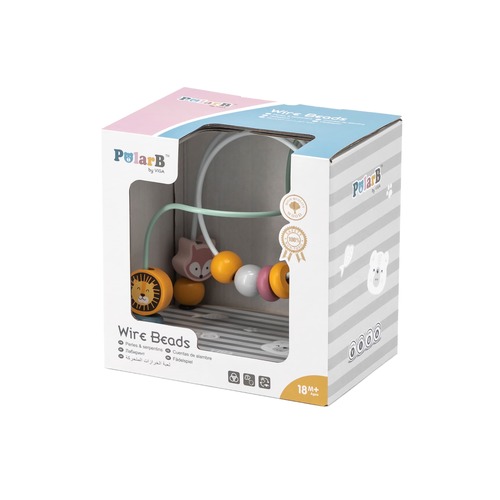 מבוך חרוזים מעץ VIGA PolarB 