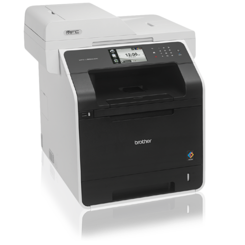 מדפסת לייזר צבעונית משולבת Brother MFC-L8850CDW – מבט צד בזווית