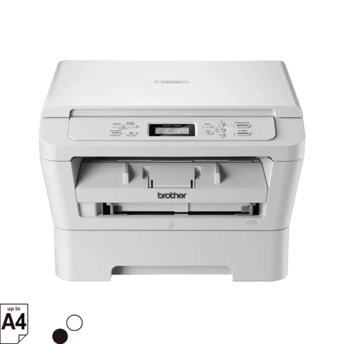 מדפסת משולבת לייזר שחור-לבן Brother DCP-7055 – מבט מלפנים עם לוח הבקרה
