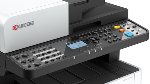 מדפסת לייזר משולבת שחור לבן KYOCERA ECOSYS M2540dn – לוח הבקרה ותצוגת LCD