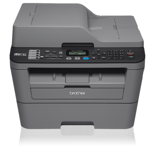 מדפסת לייזר משולבת שחור לבן Brother MFC-L2700DW – מבט מלפנים