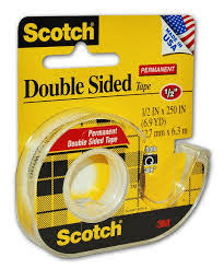 דבק די צדדי שקוף SCOTCH 3M