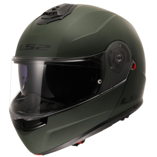 קסדה נפתחת אל אס 2 ירוק – LS2 FF908 STROBE II Military Green