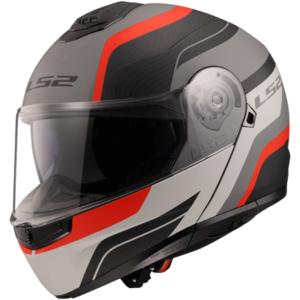 קסדה נפתחת אל אס 2 סטרוב שחור אדום אפרו  – LS2 FF908 STROBE II Monza Red