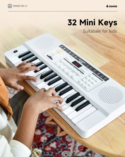 Donner DEK-32 אורגן נייד לילדים במשקל 1.35 ק