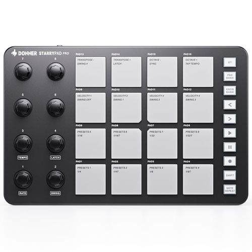 בקר Donner STARRYPAD PRO לשליטה בתוכנות DAW