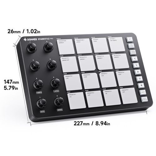 Donner STARRYPAD PRO עם Bluetooth וסוללת 2000mAh