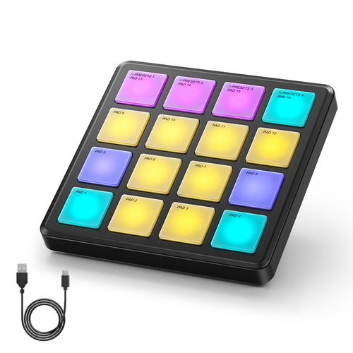 Donner STARRYPAD MINI בקר MIDI קומפקטי עם 16 פדים