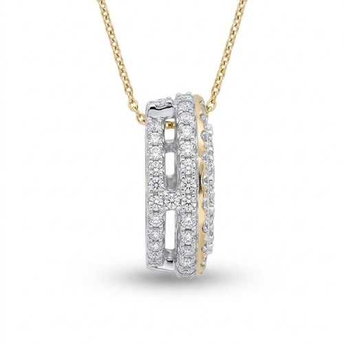 שרשרת ותליון טיפה יהלומים (1.50CT) זהב 14K