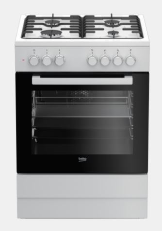 ‏תנור משולב כיריים Beko FSE62120DWDSL בקו