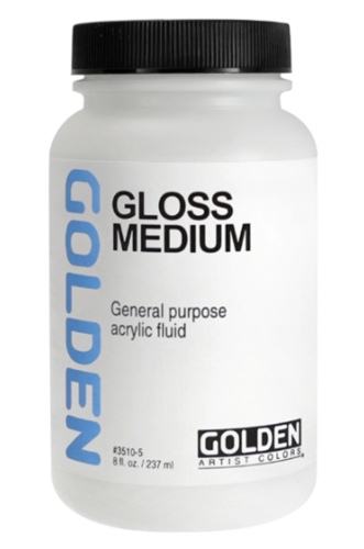 מדיום מאט לאקריליק GOLDEN GLOSS MEDIUM