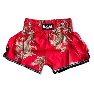 מכנסי RAJA BOXING אדום דרקון