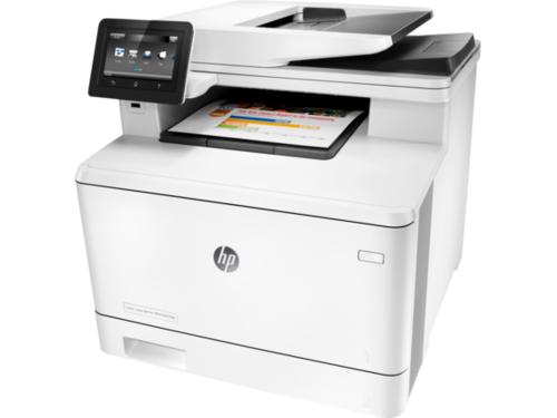 מדפסת לייזר צבעונית משולבת HP Color LaserJet Pro MFP M477fdn – מבט בזווית משמאל