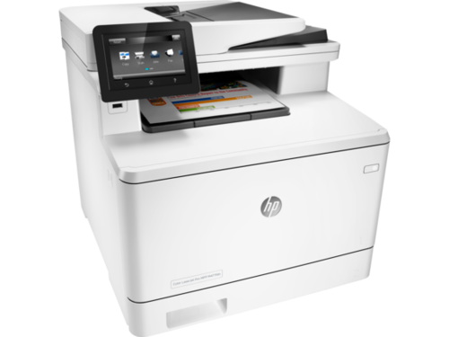 מדפסת לייזר צבעונית משולבת HP Color LaserJet Pro MFP M477fdn – מבט בזווית מימין