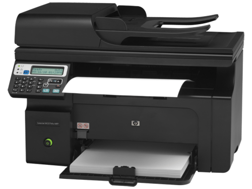 מדפסת לייזר משולבת שחור-לבן HP LaserJet Pro M1217nfw – מבט בזווית משמאל