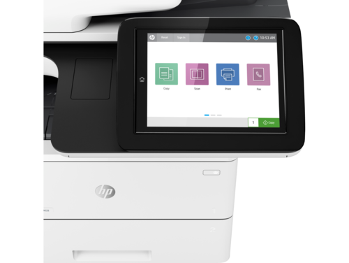 מדפסת לייזר משולבת שחור לבן HP LaserJet Enterprise MFP M528dn – לוח הבקרה ומסך המגע
