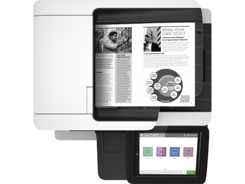מדפסת לייזר משולבת שחור לבן HP LaserJet Enterprise MFP M528dn – מבט מלמעלה