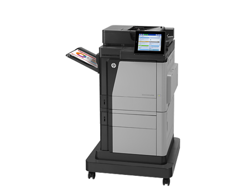 מדפסת לייזר צבעונית משולבת HP Color LaserJet Enterprise MFP M680f – מבט בזווית מהצד השני