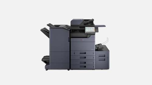 מדפסת לייזר משולבת שחור לבן KYOCERA TASKalfa 7004i – מבט קדמי קרוב עם לוח הבקרה המגע