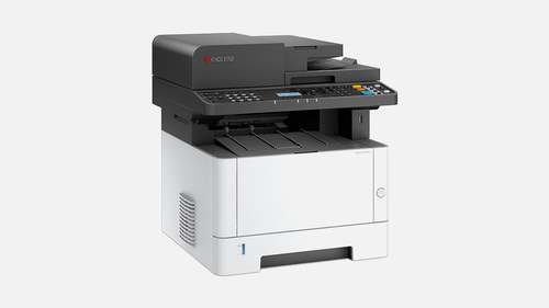 מדפסת משולבת לייזר שחור לבן Kyocera ECOSYS MA4000X – מבט מזווית שמאל