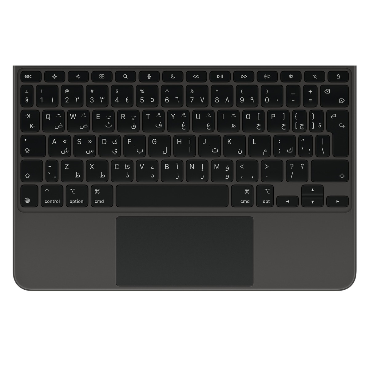 מקלדת Apple Magic Keyboard ל-iPad Air 11-inch (M3) - פריסה ערבית - שחור MGYX4AB/A אפל
