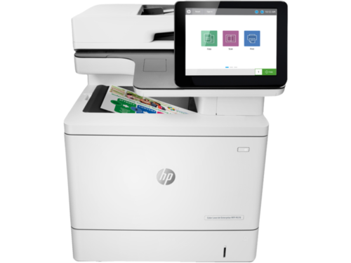 מדפסת לייזר צבעונית משולבת HP Color LaserJet Enterprise MFP M578dn – מבט מלפנים