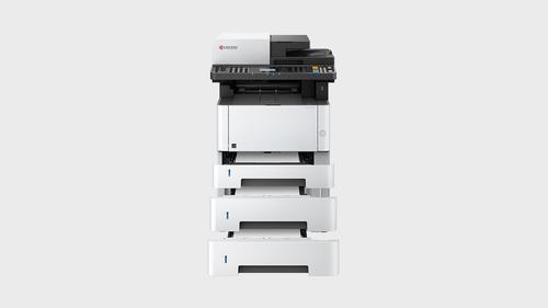 מדפסת לייזר משולבת שחור-לבן A4 KYOCERA ECOSYS M2135dn – מגשי הנייר פתוחים