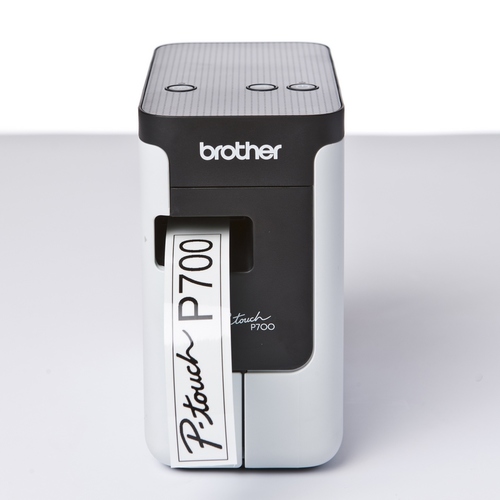 מדפסת מדבקות תרמית Brother PT-P700 – מגש הזנת הסרט פתוח