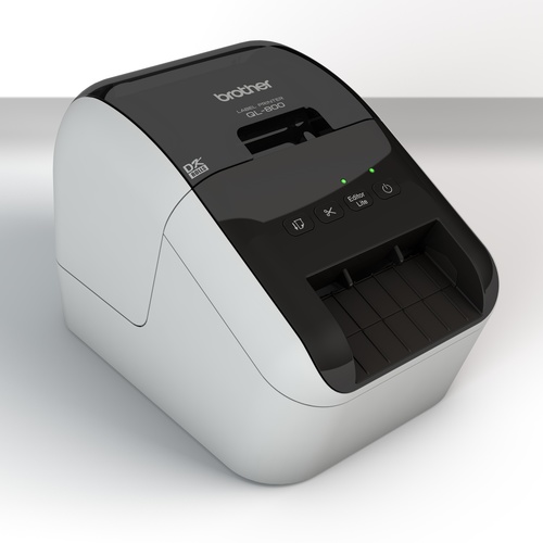מדפסת מדבקות עם חיתוך אוטומטי Brother QL-800 – מבט קדמי