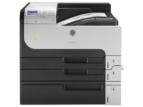 מדפסת לייזר שחור-לבן HP LaserJet Enterprise 700 M712xh – מבט קדמי-מרכזי