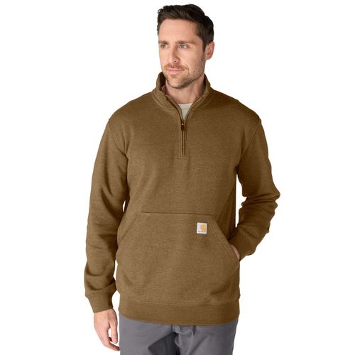 סווטשירט LOOSE FIT עם רוכסן אורך רבע וצווארון - קארהארט