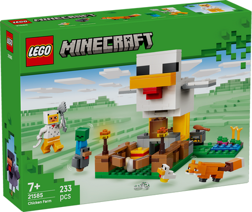 לגו מיינקראפט - חוות תרנגלות - LEGO Minecraft Chicken Farm 21585