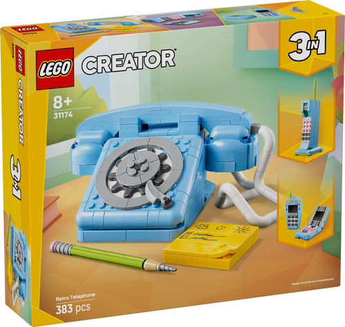 לגו קריאטור - טלפון בסגנון רטרו - LEGO Creator Retro Telephone 31174
