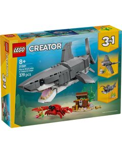 לגו קריאטור - כריש פרא עם תיבת אוצר - LEGO Fierce Shark With a Treasure Chest 31381