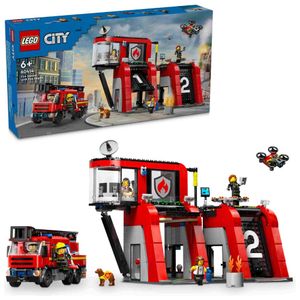 לגו סיטי - תחנת כיבוי עם כבאית - 60414 LEGO