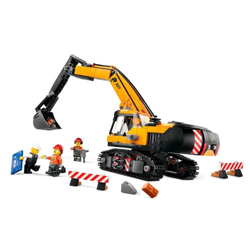 לגו סיטי - מחפר בנייה צהוב - 60420 CITY LEGO