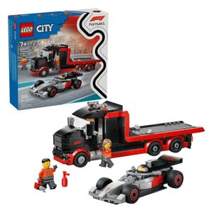 לגו סיטי - משאית עם מכונית מרוץ - LEGO 60493