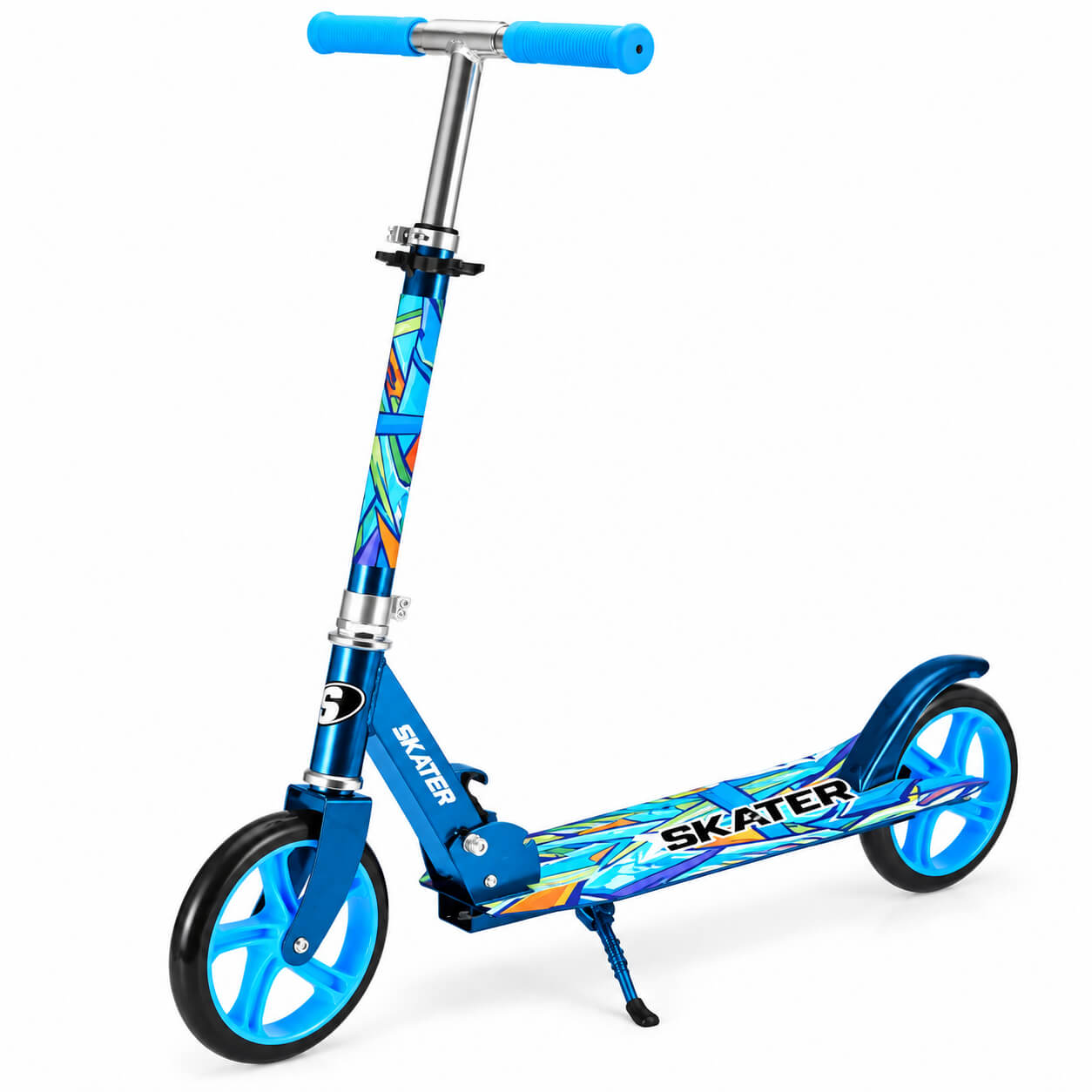 קורקינט אלומיניום New XL Graffiti גלגלי 200 מ״מ כחול Skater