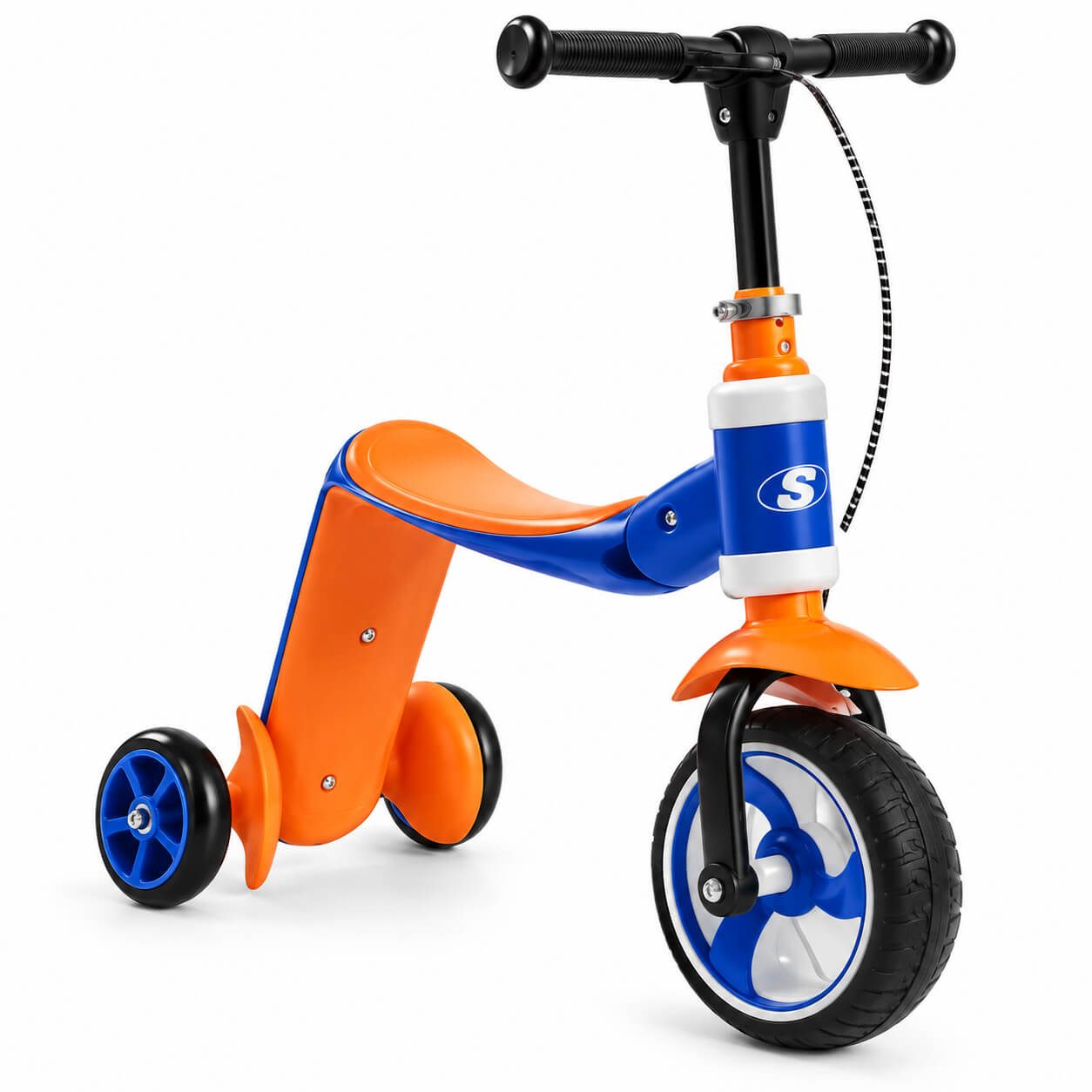 אופני איזון + קורקינט 2 ב-1 כתום Skater Grow